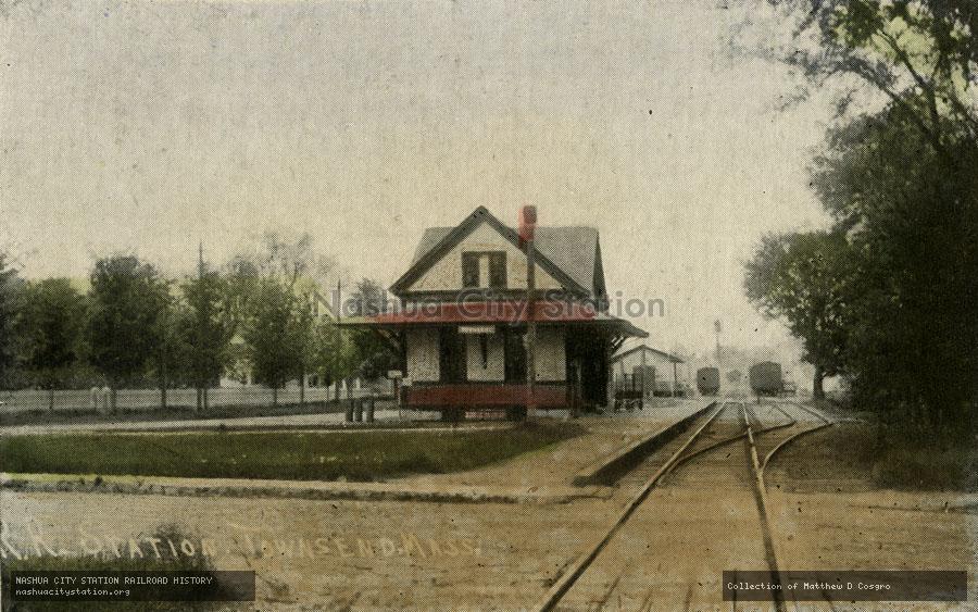 Postcard: Railroad Station, Townsend, Massachusetts